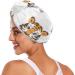 Buy Tiger Head Hair Towel 2 Pack - Super Absorbent Quick Dry Hair Turbans for Women & Girls - Buy Online on GoSupps.com