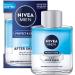 Nivea Men Protect & Care 2in1 After Shave (100 ml) nourishing and cooling after shave soothing skin care after shaving with aloe vera and per vitamin B5