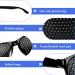 Ownkim Pinhole Glasses - 3 Pack Eye Trainers for Vision Improvement & Relaxation | Black Grid Anti-Fatigue Glasses - Buy Online on GoSupps.com