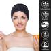 Spa Headband 4 Pack - Ultra Soft Adjustable Terry Cloth Wrap for Face Washing, Shower, Facial Mask - Black - Buy Online on GoSupps.com