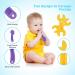 Baby Teething Toys Set - 4 Pcs | BPA Free Silicone Teether for Babies 0-12 Months | Soothes Sore Gums | Easy to Hold & Freezable Chew Toy - Buy Online on GoSupps.com