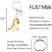 Ensianth Dog Keychain - Perfect Gift for Dog Lovers | Puppy Keyring & Dog Paw Print Keychain for Owners Moms & Dads - Buy Online on GoSupps.com