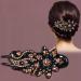 6 Pcs Sparkling Double Flower Rhinestone Duckbill Hair Clips - Decorative Hair Accessories for Women and Girls - Buy Online on GoSupps.com