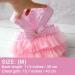 Bowknot Striped Mesh Vest Pet Dog Dresses Dog Princess Dress Wedding Lace Dress for Pomeranian Chihuahua Small Breed Dogs Cats Doggy - Buy Online on GoSupps.com