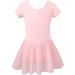 Mecceos Ballet Leotards for Girls Toddler Dance | Short/Long Sleeve Skirt Ballerina Outfits 6-8 Years | Z6_Ballet Pink - Buy Online on GoSupps.com