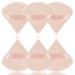 Auauy 6 pcs triangle makeup powder quaste face sponge powder puff washable reusable makeup sponge wet dry make -up tool for loose powder or foundation rouge (skin color) 6 skin