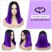 Ombre Purple Short Bob Wig | Heat Resistant Synthetic Hair | Cosplay Party Wig for Women - Buy Online on GoSupps.com