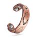 EnerCoppeX Copper Magnetic Ring for Women Lymphatic Drainage Adjustable Ring 3500 Gauss Magnet (CPR-0936Q)