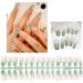 FEIlei 30Pcs Long Press on Nails Coffin French Fake Nails Tip Gradient Acrylic Nails Glossy False Nails for Women Girls - Buy Online on GoSupps.com