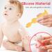 Baby Diaper Cream Brush with Suction Cup Base - Skin-Friendly Silicone Spatula for Home Use (5.9 Inch Yellow) - Buy Online on GoSupps.com