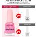 DouborQ Sparkling Shimmer Iridescent Nail Polish Long-lasting Sequins Nail Art Varnish (Pink) - Buy Online on GoSupps.com