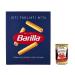 Italian Gourmet E.R. Barilla Ziti Tagliati No. 74 Pack of 20 pasta pieces 100% Italian made with durum wheat semolina 500g + Italian Gourmet Polpa di Pomodoro 400g can