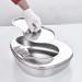 Bedpans for Elderly Men and Women Qiwey Stable Bedpan Heavy Duty Smoothed Countoured for Bed-Bound Patient Stainless Steel Bed pan for Medical Centers and Home Use