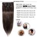 Elailite Clip In Extensions Real Hair Balayage - 18 Clips 20cm 45g - #02 Dark Brown - Premium Smooth Quality - Buy Online on GoSupps.com