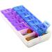 7-Day Pill Organizer Box with Snap Lids - Ideal for Larger Pills | International Shipping Available - Buy Online on GoSupps.com