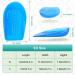 Buy O/X Type Leg Orthopedic Insoles | Soft Gel Heel Pillow for Supination & Pronation - Unisex Blue Large - Buy Online on GoSupps.com