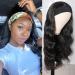 Dan & Dre Curly Wave Headband Wig for Women | Adjustable Fashionable Scarf Wig | High Temperature Fiber Afro Long Black Wig - Buy Online on GoSupps.com