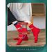Chinese New Year Red Tiger Embroidered Men's Cotton Sports Socks - 2 Pairs (Red, Size 39-44) - Buy Online on GoSupps.com