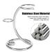 Ankroyu Manual Razor Stand - 2-in-1 Curved Shaving Brush Holder | Stainless Steel Portable Razor Stand for Home & Travel - Buy Online on GoSupps.com