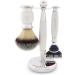 JAG Shaving Razor Set - Premium 4-Part Ivory Shaving Gift Set | Includes Silver Spitzhaar Brush 5 Edge Razor Bowl & Rack - Perfect for Men s Grooming - Buy Online on GoSupps.com