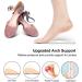 Soft Gel Arch Support Insoles for Flat Feet - Adhesive Cushions for Plantar Fasciitis Relief (2 Pairs) - Buy Online on GoSupps.com