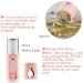 wemee Portable Nano Mister Mini Steamer Atomization Eyelash Extensions with Mirror Pink - Buy Online on GoSupps.com