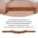 Ergonomic Pearl Wood Massage Tool - Slip Resistance Trigger Point Relief for Muscle Relaxation & Cellulite Removal - Buy Online on GoSupps.com