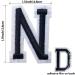 52-Piece Alphabet Iron On Letter Patches for Hats, Shirts, Jeans & Bags - Black - Buy Online on GoSupps.com