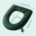 2pcs Washable Warmer Toilet Seat Cover Set with Lid Lifter Handle | Soft Thicker Warmer Mat for Elongated Toilet Seats - Buy Online on GoSupps.com