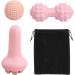 Granvoo Massage Ball Set - Hedgehog Duoball & Handheld Fascia Roller | Effective Muscle Tension & Pain Relief | Trigger Point Massager - Pink - Buy Online on GoSupps.com