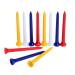 MUXSAM Golf Tees, Professional Golf Tees Pack of 100, Golfing Tees Random Color 2-3/4 inch 70mm Tall Golf Tees Bulk Reduce Side Spin and Friction
