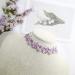 SOUTHJIELING Beautiful Embroidered Flower Necklace - Unique Lace Collar Accessory in Purple | International Shipping Available - Buy Online on GoSupps.com