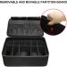 Organisateurs de coupe de cheveux en polyur thane avec plusieurs poches pour ciseaux peignes bouteilles et salon essentiel organisateur professionnel en cuir PU Noir - Buy Online on GoSupps.com