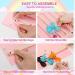 Hair Bow Holder Large Capacity Pink Frequently Used Deformation Prevention Easy Storage Easy to Fold Hair Clips Holder Felt Material for Door (3 Tier) - Buy Online on GoSupps.com