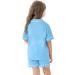 SWOMOG Unisex Kids Modal Button-Down Pyjama Set | Short Sleeve Sleepwear Lounge Set 4-5 Years Light Blue - Buy Online on GoSupps.com