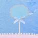 bephible Writable Cupcake Topper 50pcs/set with Ribbon Bowknot Paper Dessert Doughnut Fruit Pie Cheese Birthday Cake Decoration Label Marker Stick Pick Blue - Buy Online on GoSupps.com