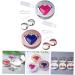 Solustre Ceramic Contact Lens Container & Toothbrush Holder - Portable Diamond Travel Case with Mirror Film - Ideal Eye Storage Solution - Buy Online on GoSupps.com