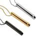 Sylbx 3 piece of stainless steel breath chain meditation atemhal chain necklace against fear breath necklace necklace stainless steel for deep breathing exercise stress reduction.