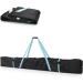 Navaris Ski Bag for Men and Women - Fits 1 Pair of Skis and Poles - Durable Design with Zipper, Straps, and Carrying Handle - Available in 170 cm - Black/Petrol - Buy Online on GoSupps.com
