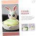 Ciieeo 2pcs Ceramic Soap Dish Bathroom Washing Soap Rack Soap Holder Portable Soap Chinese Soap Bathroom Soap Dish Self-soap Dish Bunny Soap Dish Rabbit Ceramics White Sponge Miss Jewelry - Buy Online on GoSupps.com
