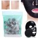 Ymiko Bamboo Charcoal Face Mask - 100pcs Moisturizing DIY Paper Mask for All Skin Types | Nourishing & Hydrating Skin Care - Buy Online on GoSupps.com