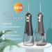 Portable Oral Rinse Water Flosser - 4 Modes 5 Nozzles 300ml IPX7 Waterproof Rechargeable - Gold | Best Oral Care Solution - Buy Online on GoSupps.com