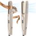 MiroPure Flat Iron Hair Straightener Hair Straightener and Curler 2-in-1 360 Airflow Styler with Cool Air for Curls Titanium Ceramic Ionic Hair Care Aroma Auto Off Dual Voltage for Travel