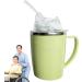 Beakers for Elderly 350ml Spill Proof Adult Sippy Cup with Straw 3-in-1 Stainless Steel Dysphagia Cups with Handle Adult Drinking Cup for Elderly Disabled Patient Maternity Kids - Buy Online on GoSupps.com