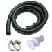 Maxzone Bilge Pump Installation Kit Bilge Pump Hose 1-1/8-Inch Dia Plumbing Kit | 6 FT Premium Quality Kink-free Flexible PVC Hose | Includes 2 Hose Clamps and Thru-Hull Fitting 1/8 Inch