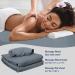 ForPro Premium Microfiber 3-Piece Massage Sheet Set - Ultra-Light, Stain & Wrinkle-Resistant - Cool Grey - Buy Online on GoSupps.com