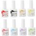 Home Nail Salon Gel Polish Professional 8 Colors DIY Soak Off UV LED Nail Gel for Women Girls - Buy Online on GoSupps.com
