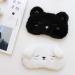 Zeiwohndc Plush White Dog Sleep Mask - Cute Cartoon Animal Design | Satin Lined Blindfold for Home & Travel - Buy Online on GoSupps.com