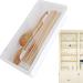 Weldphur Cutlery tray with lid kitchen cutlery storage box drawer organizer countertop utensil holder with drainer chopstick holder utensil tray for - Buy Online on GoSupps.com