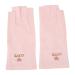 Gel Manicure Gloves Anti UV Fingerless Hand Skin Protection BLocking Manicure Gloves UV Protection Stretchy Breathable Fingerless Fiber Cotton Nail Lamp Gloves for Home Salon(Pink)
